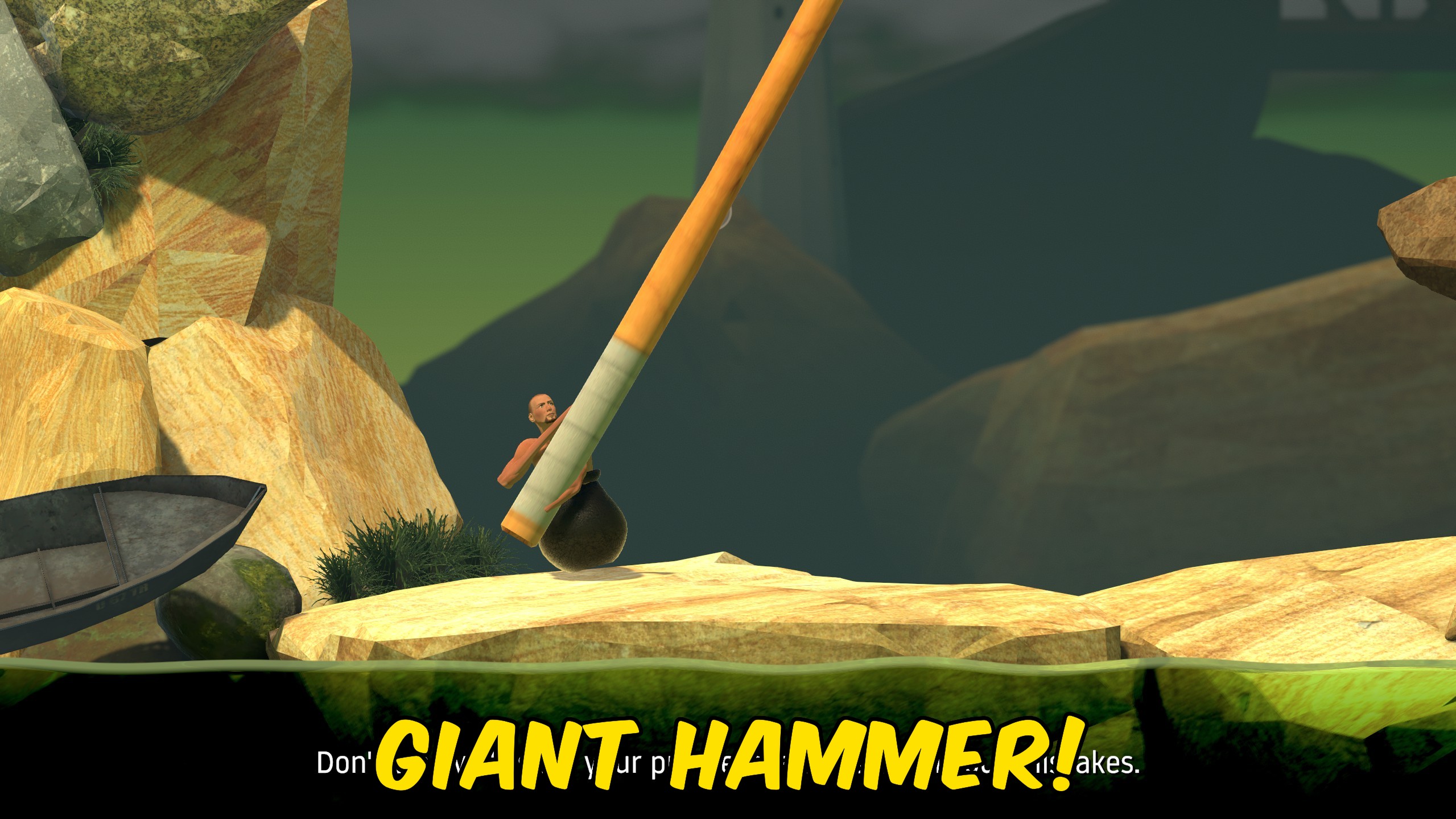 Getting Over It with Bennett Foddy — Hammer Size (screenshot 2)